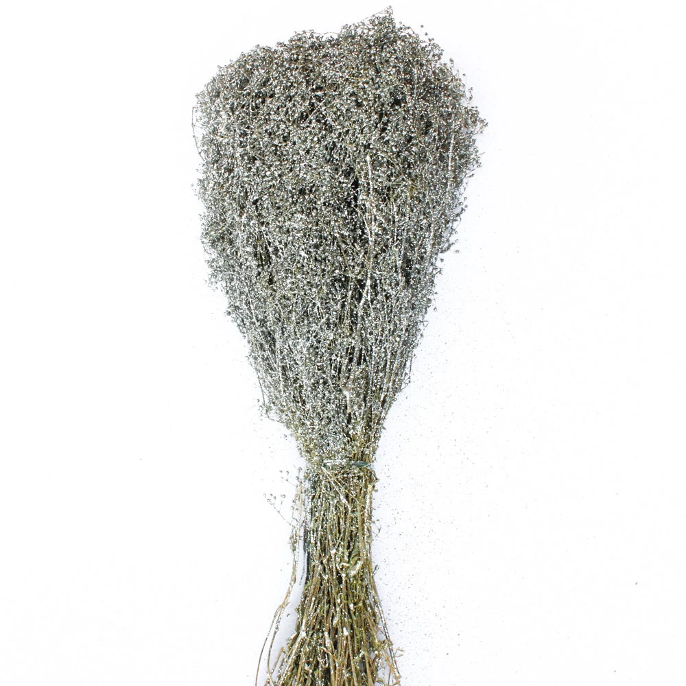 Silver Sparkle Preserved Baby's Breath 24in 4oz Bundle 1 Silver Sparkle Preserved Baby's Breath 24in 4oz Bundle