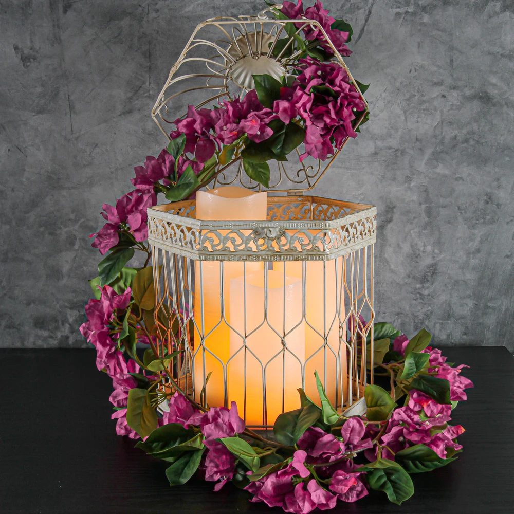 Faux Bougainvillea Garland 72" 2 Faux Bougainvillea Garland 72" - Image 2