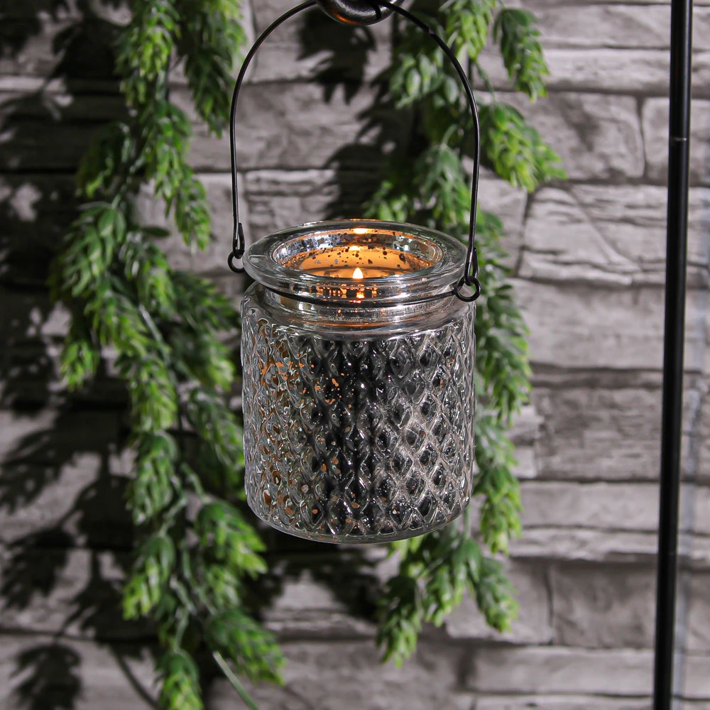 Eastland Hanging Mercury Patterned Holder 3.5" Set Of 12 2 Eastland Hanging Mercury Patterned Holder 3.5" Set Of 12 - Image 2