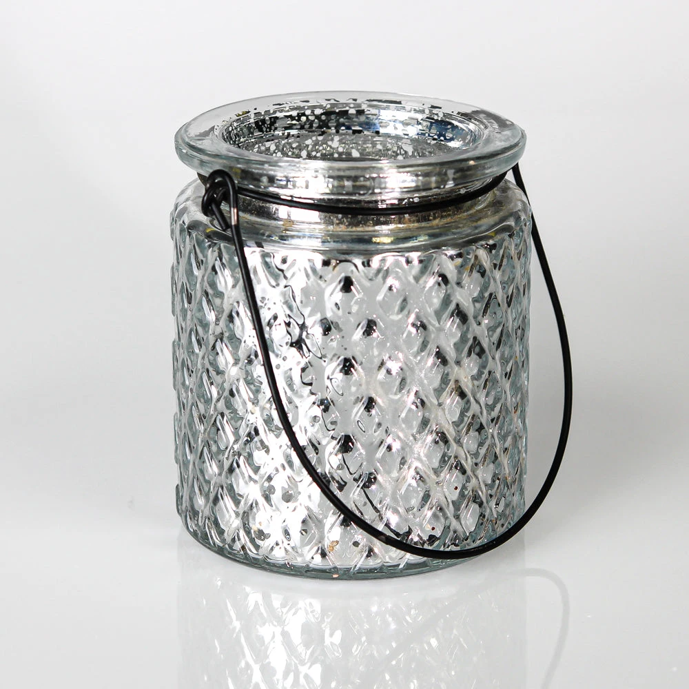Eastland Hanging Mercury Patterned Holder 3.5" Set Of 12 1 Eastland Hanging Mercury Patterned Holder 3.5" Set Of 12