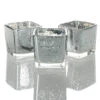 Richland Silver Mercury Square Votive Holder Set Of 72