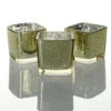 Richland Metallic Gold Mercury Square Votive Holder Set Of 12
