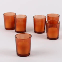 Eastland Votive Holder Amber Set Of 72