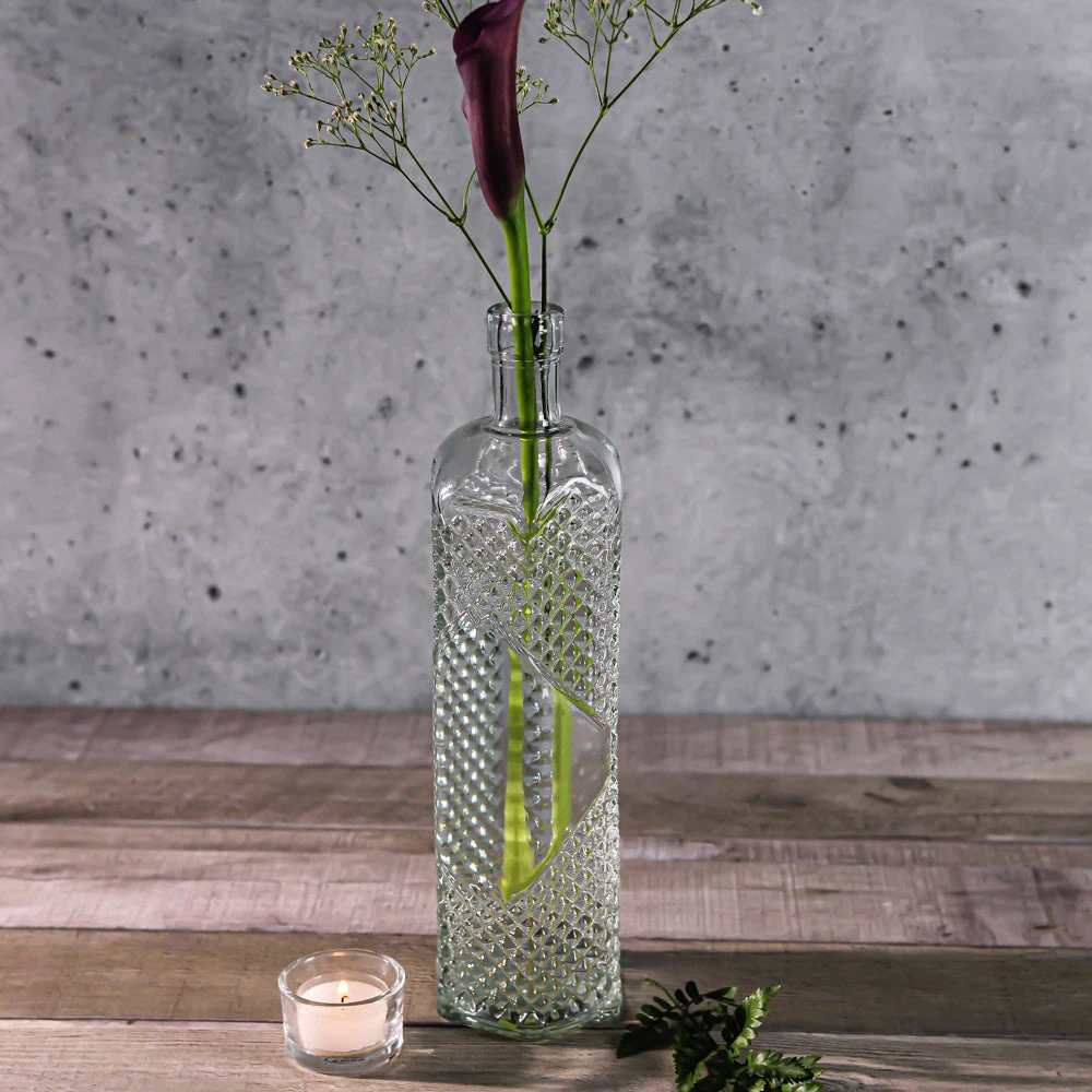 Richland Glass Textured Bottle Set Of 24 2 Richland Glass Textured Bottle Set Of 24 - Image 2