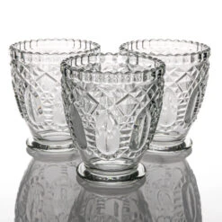 Richland Royal Textured Glass Votive Holder Grande Clear Set Of 36