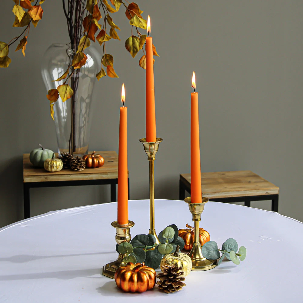 Richland Taper Candles 10" Orange Set Of 50 2 Richland Taper Candles 10" Orange Set Of 50 - Image 2