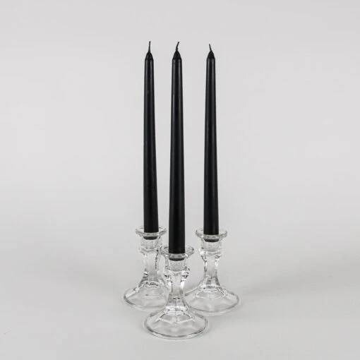 Richland Taper Candles 10" Black Set Of 50