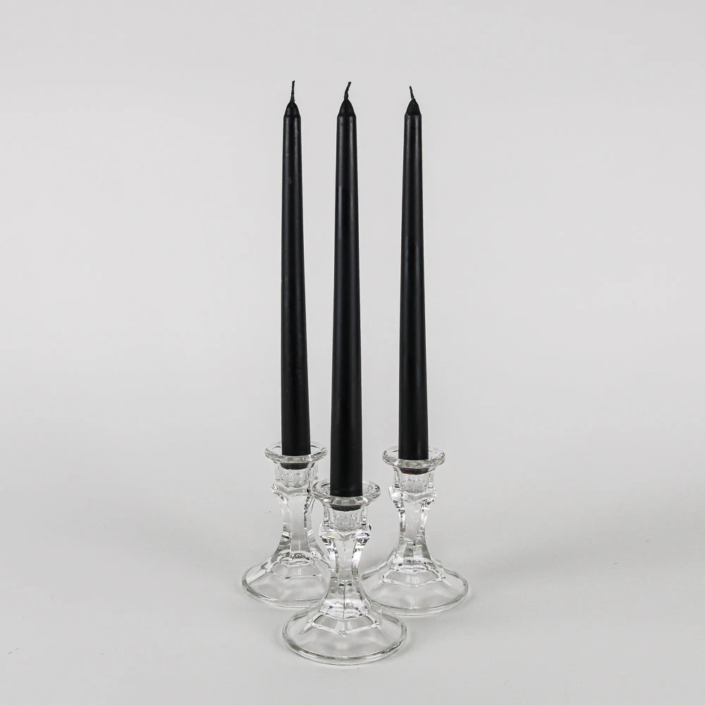 Richland Taper Candles 10" Black Set Of 50 1 Richland Taper Candles 10" Black Set Of 50