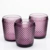 Richland Diamond Candle Holder Purple Set Of 6