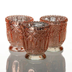 Richland Holder Royal Mercury Petite Rose Gold Set Of 48