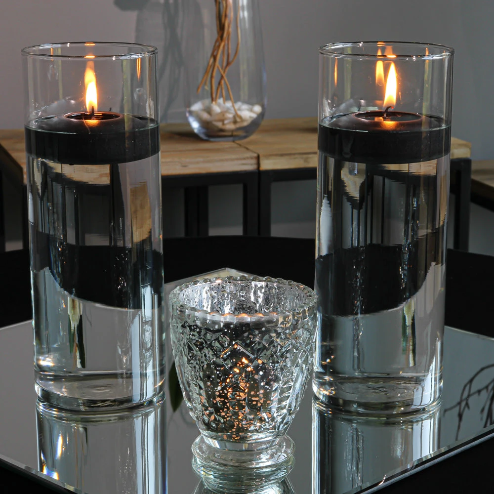 Richland Floating Candles 3" Black Set Of 24 2 Richland Floating Candles 3" Black Set Of 24 - Image 2