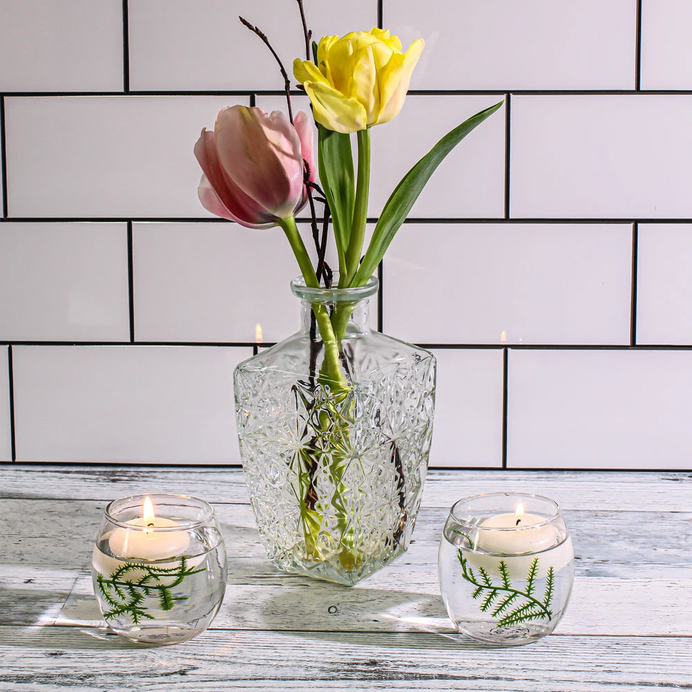 Richland Vase Square Textured Taper Set Of 4 2 Richland Vase Square Textured Taper Set Of 4 - Image 2