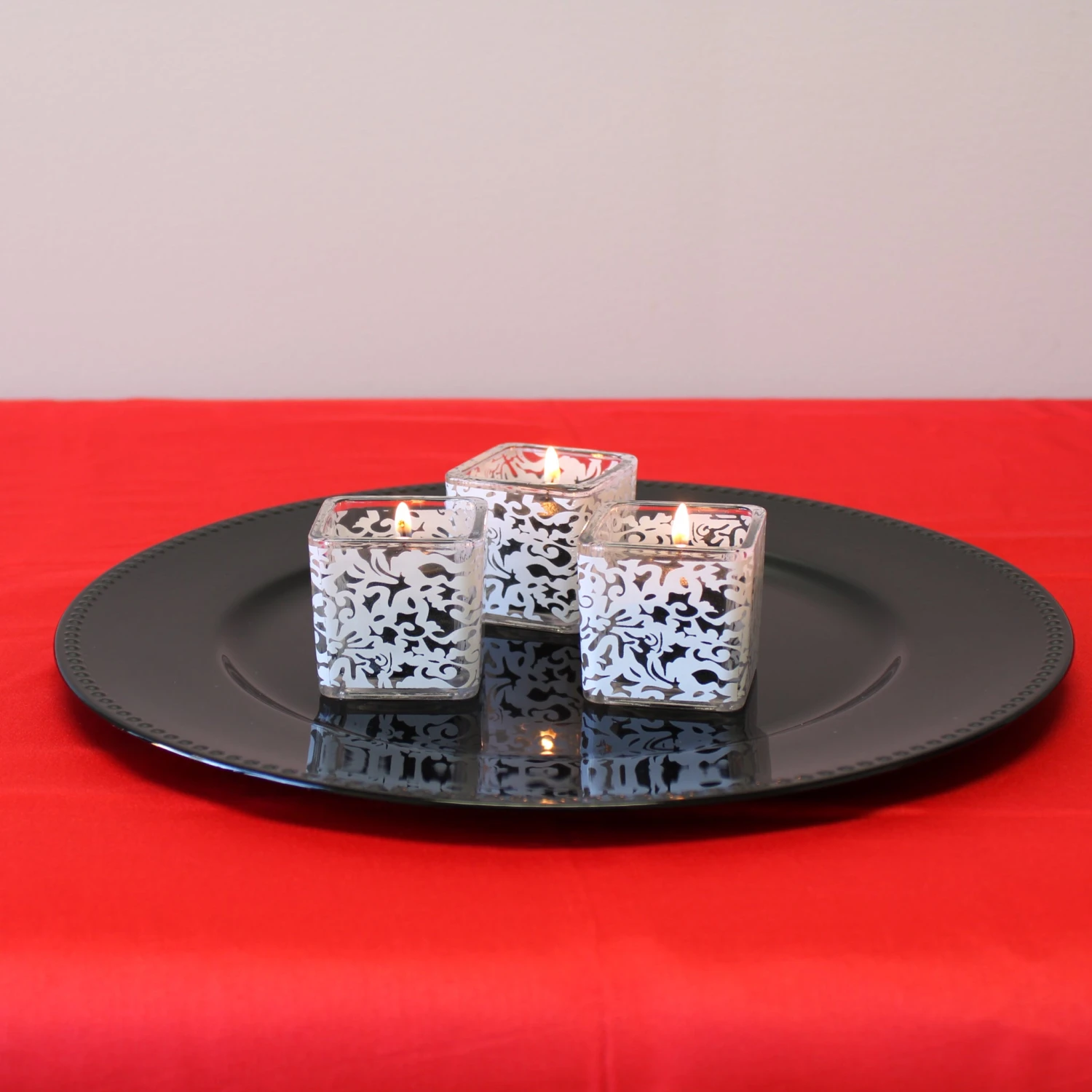 Richland Votive Holder Square White Lace Set Of 72 2 Richland Votive Holder Square White Lace Set Of 72 - Image 2