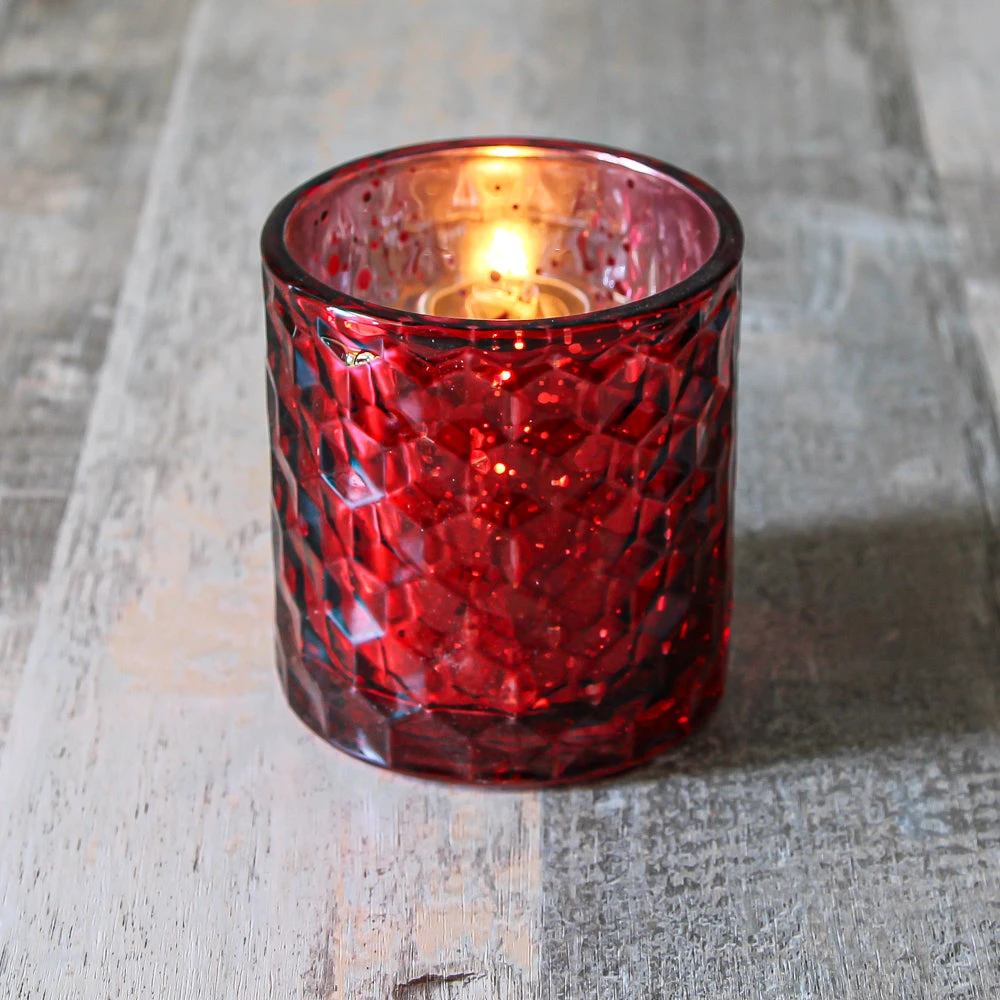 Richland Votive Holder Honeycomb Red Mercury Set Of 48 2 Richland Votive Holder Honeycomb Red Mercury Set Of 48 - Image 2