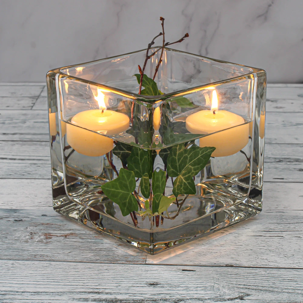 Richland Square Glass Cube Vase 5" Set Of 12 5 Richland Square Glass Cube Vase 5" Set Of 12 - Image 5