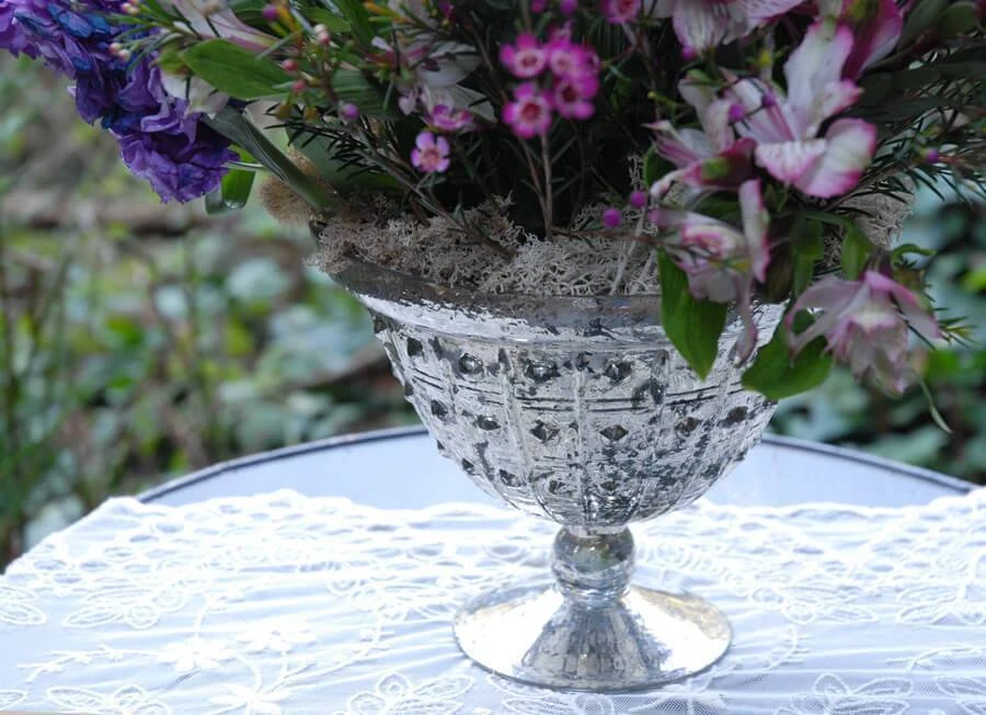 Baleri Glass Compote Bowl 8'' X 6'' 5 Baleri Glass Compote Bowl 8'' X 6'' - Image 5