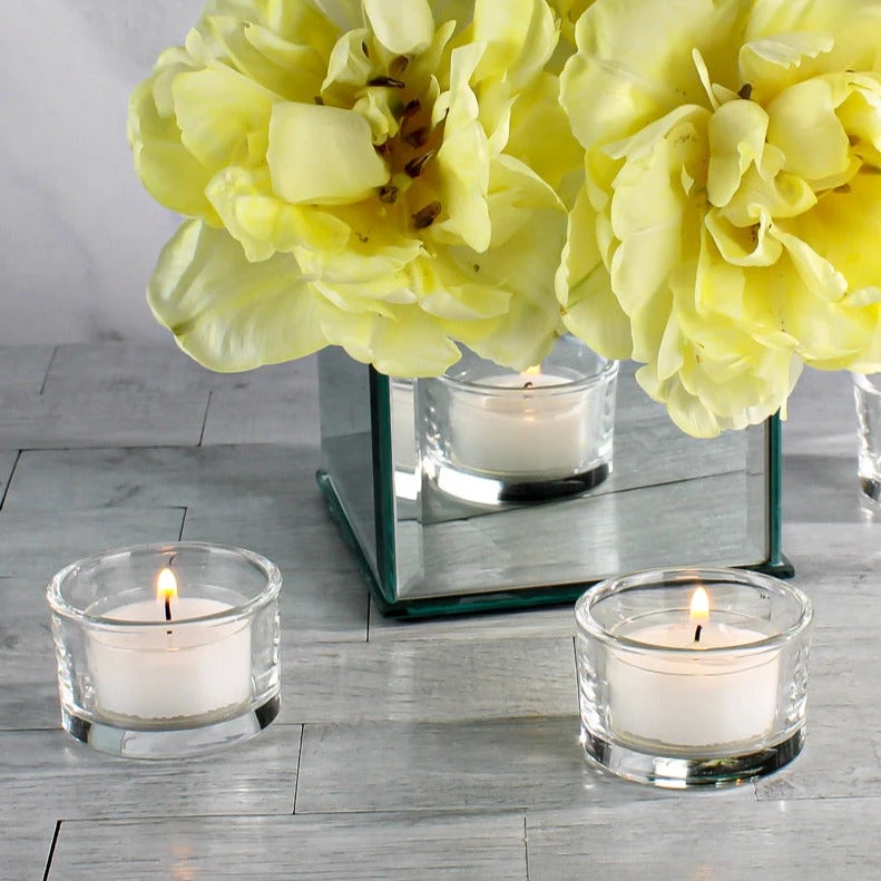 Richland Clear Cup Tealight Candles White Unscented Set Of 500 2 Richland Clear Cup Tealight Candles White Unscented Set Of 500 - Image 2