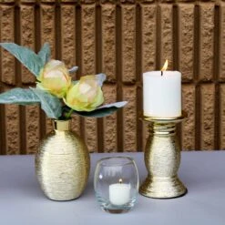 Richland Elegant Pillar Candle Holder 6" Gold Ceramic Set Of 4 5 Richland Elegant Pillar Candle Holder 6" Gold Ceramic Set Of 4 -Comme Des Garcons Store 5481 1170 4 978db4b9 99a5 41a8 b1bc a8c92332df93