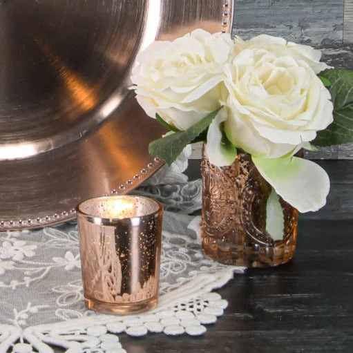 Richland Rose Gold Mercury Votive Holder Set Of 72 2 Richland Rose Gold Mercury Votive Holder Set Of 72 - Image 2