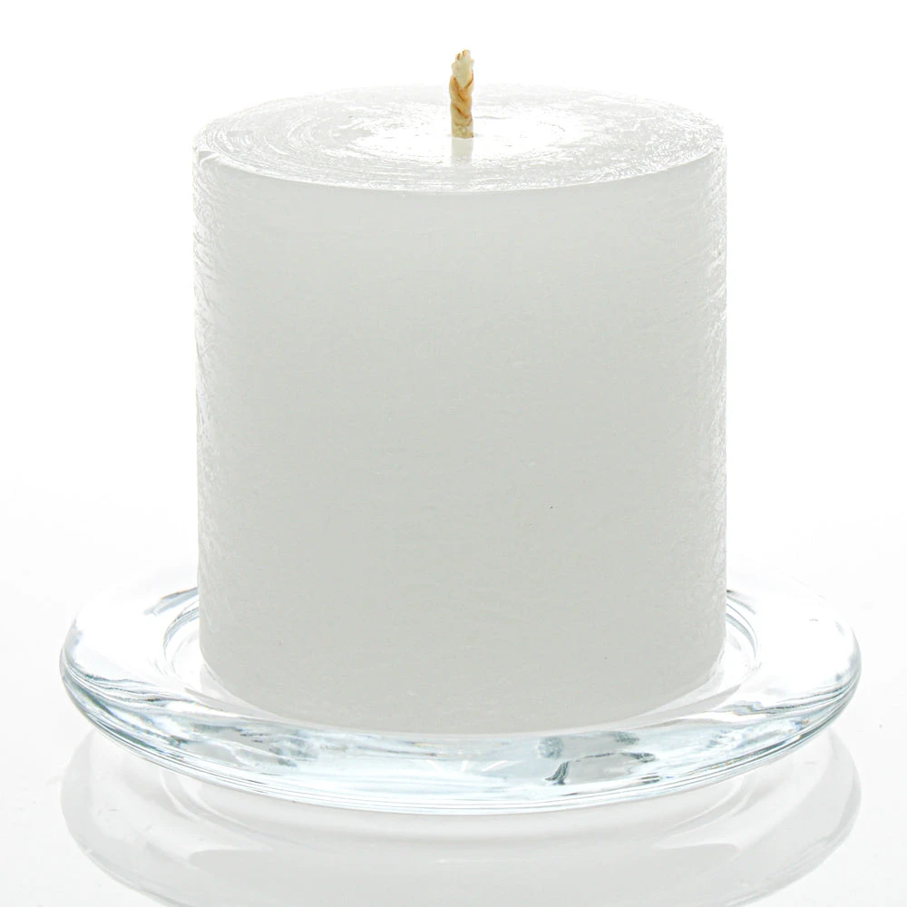 Richland Rustic Pillar Candle 3"x 3" White Set Of 12 1 Richland Rustic Pillar Candle 3"x 3" White Set Of 12