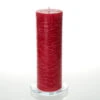 Richland Rustic Pillar Candle 3"x 9" Red Set Of 12