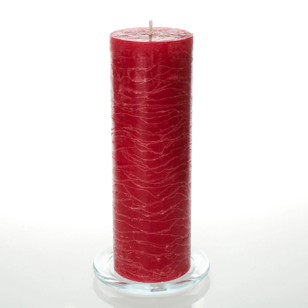 Richland Rustic Pillar Candle 3"x 9" Red Set Of 12 1 Richland Rustic Pillar Candle 3"x 9" Red Set Of 12