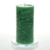 Richland Rustic Pillar Candle 3"x 6" Dark Green Set Of 6