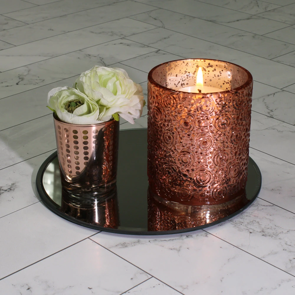 Richland Mercury Candle Holder Nadine Rose Gold Large Set Of 6 2 Richland Mercury Candle Holder Nadine Rose Gold Large Set Of 6 - Image 2