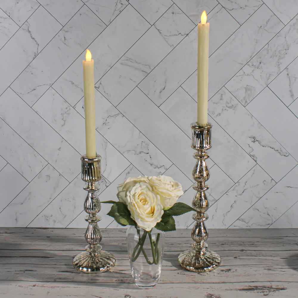Richland Ivory LED Taper Candles 9.75" Set Of 12 2 Richland Ivory LED Taper Candles 9.75" Set Of 12 - Image 2