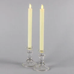 Richland Ivory LED Taper Candles 9.75" Set Of 24