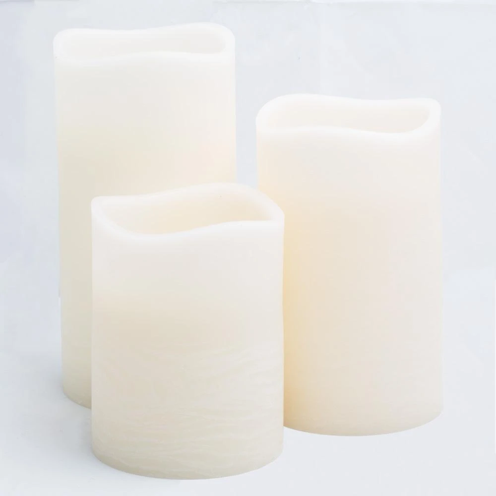 Richland LED Big Pillar Candles Ivory 6” X 12” Set Of 4 5 Richland LED Big Pillar Candles Ivory 6” X 12” Set Of 4 - Image 5