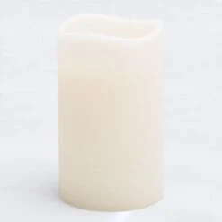 Richland LED Big Pillar Candles Ivory 6” X 10” Set Of 4