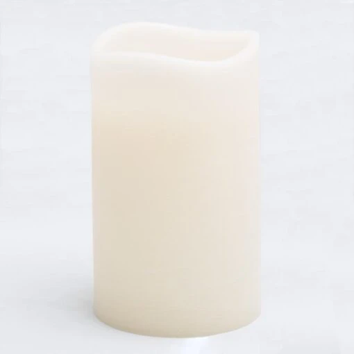 Richland LED Big Pillar Candles Ivory 6” X 10” Set Of 4