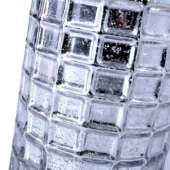 Silver Mercury Glass Cylinder 10" - Vase & Candle Holder 7 Silver Mercury Glass Cylinder 10" - Vase & Candle Holder -Comme Des Garcons Store 87260257051b