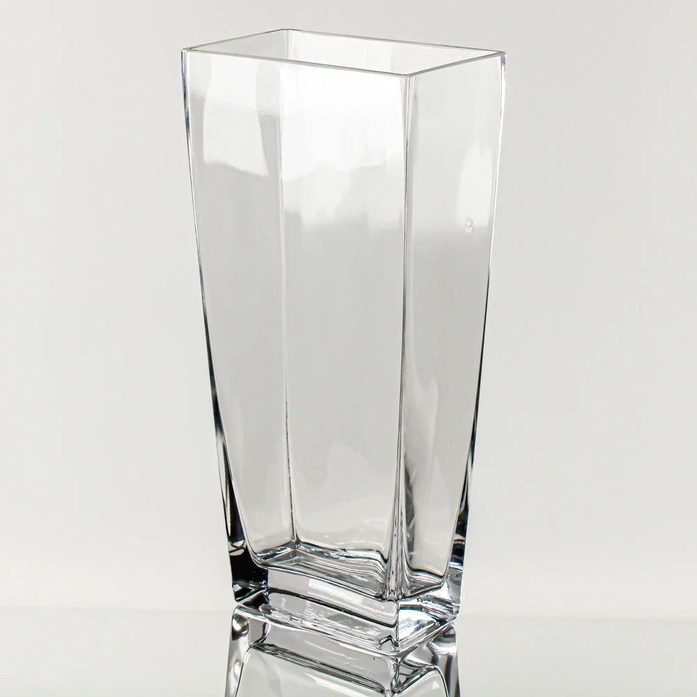 Sturdy Tapered Rectangle Vase 13in 1 Sturdy Tapered Rectangle Vase 13in