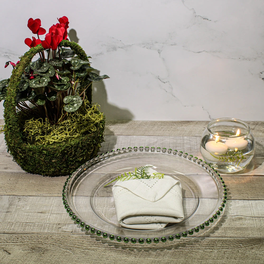 Preserved Natural Moss Basket 12" 2 Preserved Natural Moss Basket 12" - Image 2