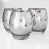 Richland Grande Hurricane Votive Holder Silver Mercury Set Of 12