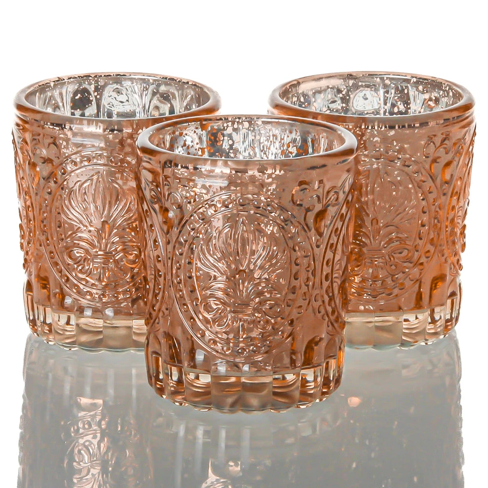Richland Mercury Votive Holders Primrose Rose Gold Set Of 48 1 Richland Mercury Votive Holders Primrose Rose Gold Set Of 48