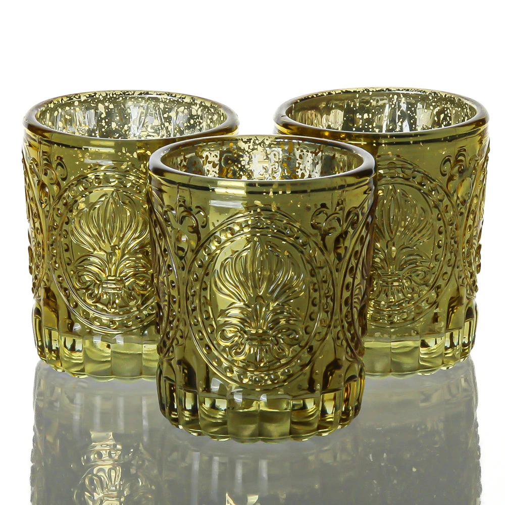 Richland Mercury Votive Holders Primrose Metallic Gold Set Of 48 1 Richland Mercury Votive Holders Primrose Metallic Gold Set Of 48