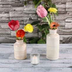Richland Farmhouse White Ceramic Vase 5", 7.5" & 10" Set Of 12 8 Richland Farmhouse White Ceramic Vase 5", 7.5" & 10" Set Of 12 -Comme Des Garcons Store 91127 4687 39aa7e35 e9cf 454b 9258 aa7c8d705a58