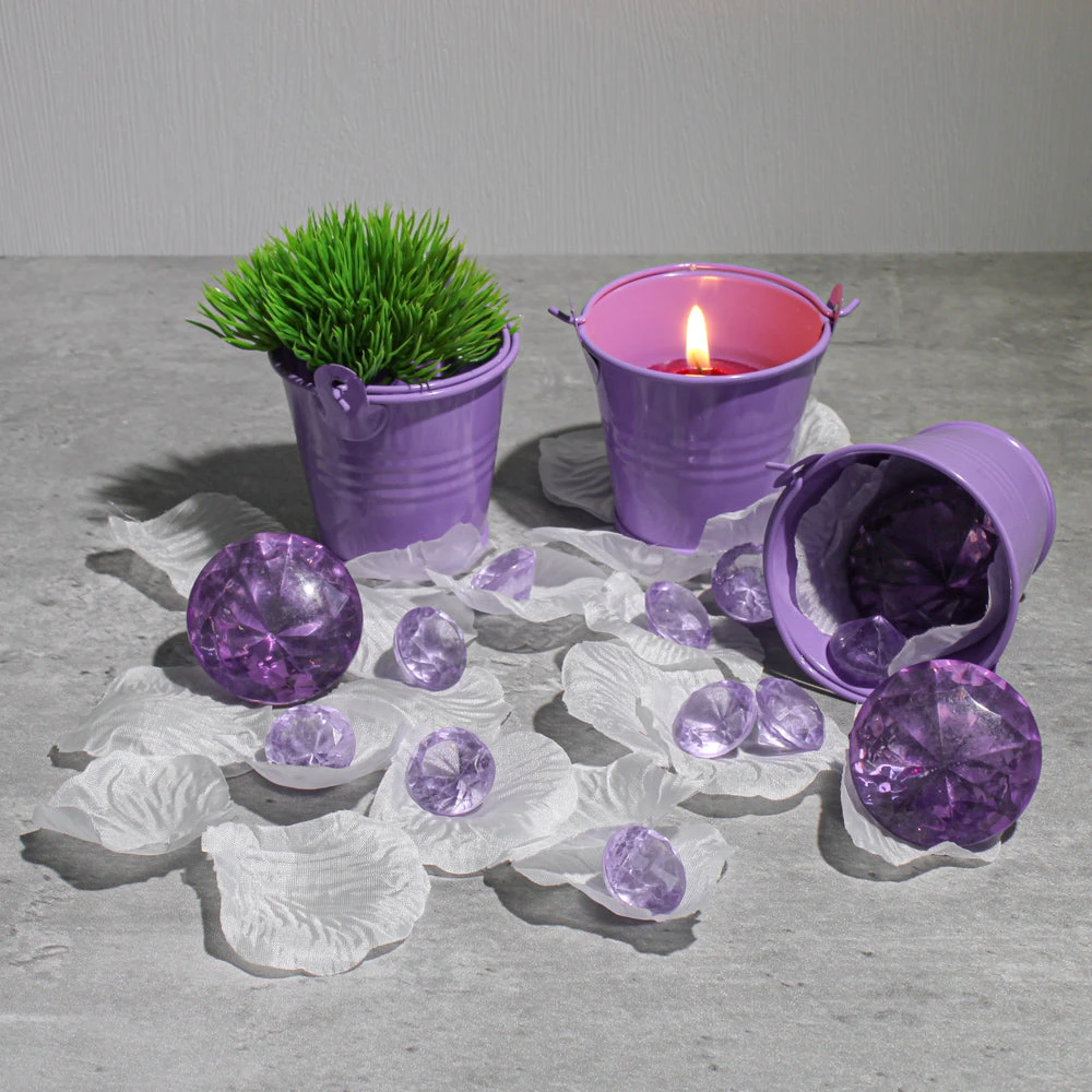 Richland 2" Iron Favor Bucket, Purple Set Of 25 3 Richland 2" Iron Favor Bucket, Purple Set Of 25 - Image 3