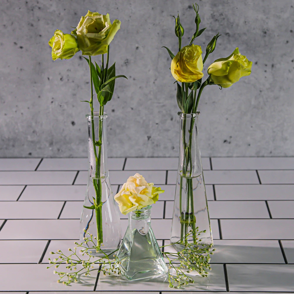Richland Clear Round Teardrop Bud Vase 7" Set Of 12 4 Richland Clear Round Teardrop Bud Vase 7" Set Of 12 - Image 4