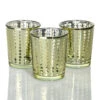 Richland Gold Dotted Glass Holder – Small Set Of 12