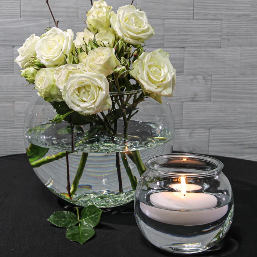 Richland Bubble Ball Vase With Rim 3.5" Set Of 24 3 Richland Bubble Ball Vase With Rim 3.5" Set Of 24 - Image 3
