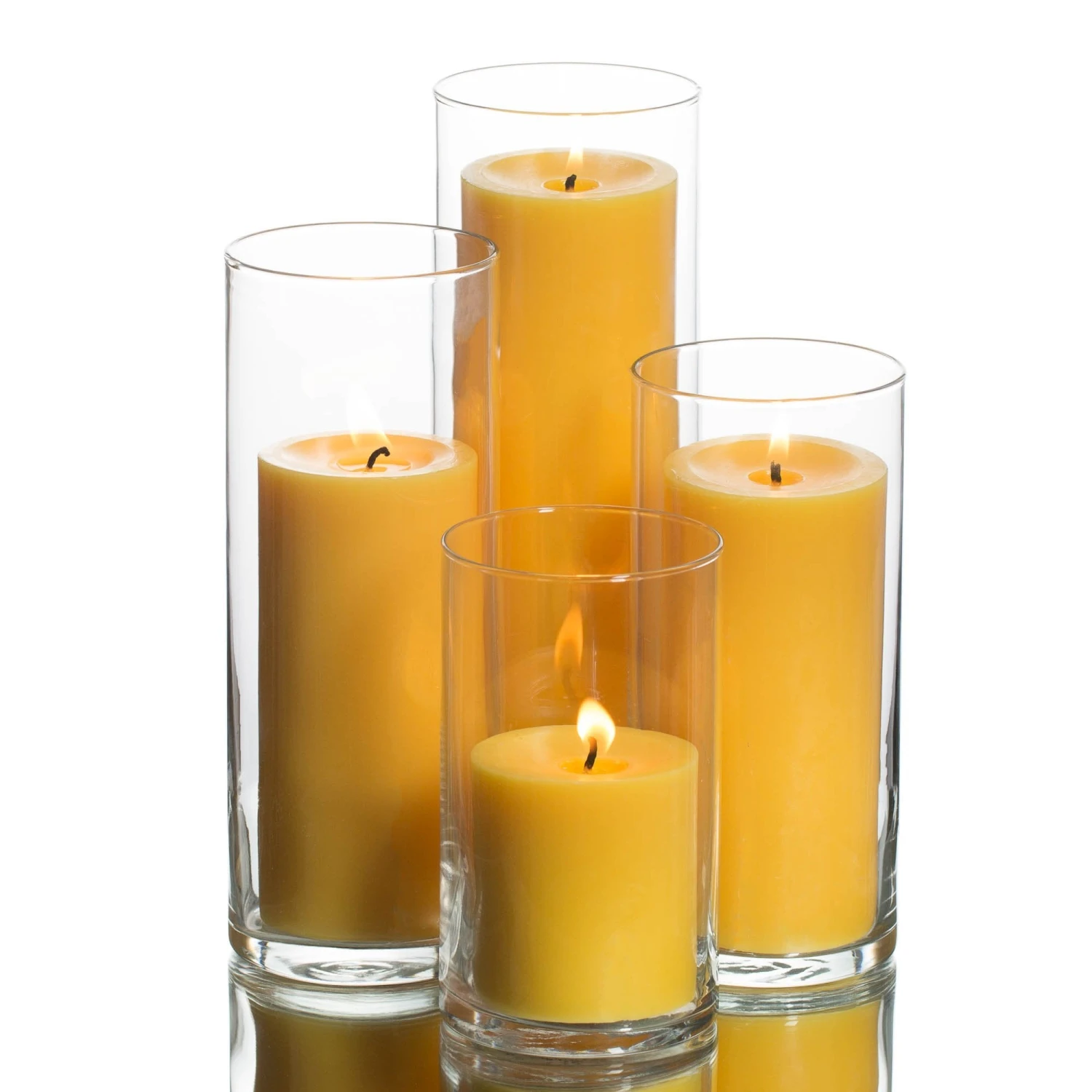 Richland Pillar Candles & Eastland Cylinder Holders Set Of 4 2 Richland Pillar Candles & Eastland Cylinder Holders Set Of 4 - Image 2