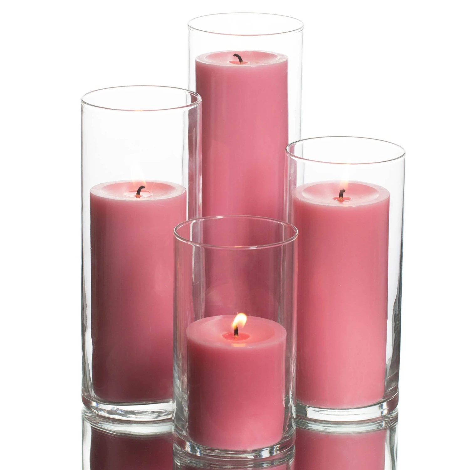 Richland Pillar Candles & Eastland Cylinder Holders Set Of 4 4 Richland Pillar Candles & Eastland Cylinder Holders Set Of 4 - Image 4
