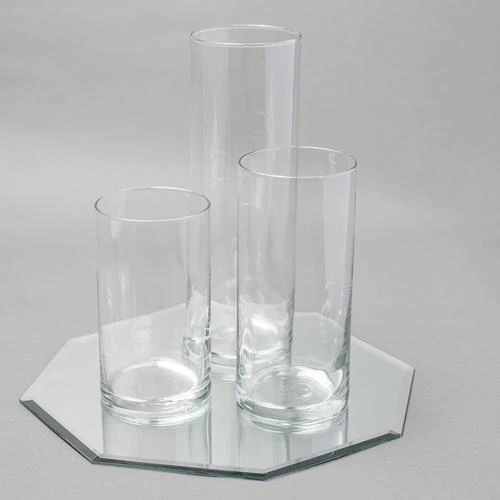 Eastland Octagon Mirror And Cylinder Vase Centerpiece Set Of 48 3 Eastland Octagon Mirror And Cylinder Vase Centerpiece Set Of 48 - Image 3