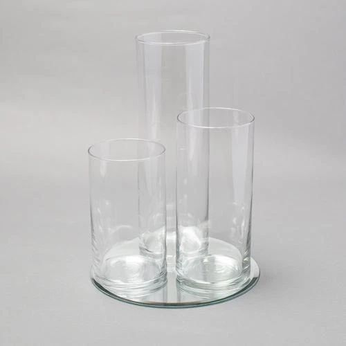 Eastland Round Mirror And Cylinder Vase Centerpiece Set Of 48 3 Eastland Round Mirror And Cylinder Vase Centerpiece Set Of 48 - Image 3