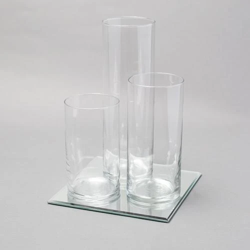 Eastland Square Mirror And Cylinder Vase Centerpiece Set Of 4 2 Eastland Square Mirror And Cylinder Vase Centerpiece Set Of 4 - Image 2
