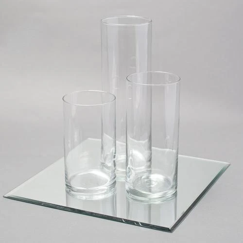 Eastland Square Mirror And Cylinder Vase Centerpiece Set Of 4 3 Eastland Square Mirror And Cylinder Vase Centerpiece Set Of 4 - Image 3